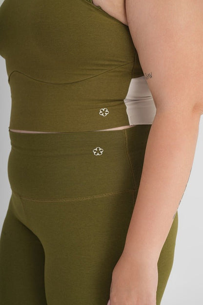 Snug Fit Athletic Olive Sports Tank | Stretchable Activewear – Womens Top on Brown Living™. SKU: ELGLKLPXS. Img 8.