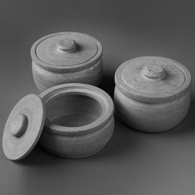 Soap Stone Handmade Traditional Curd Setter/ Storage Container – Cookware on Brown Living™. SKU: Curd - Setter - 1500g - packof13758. Img 3.