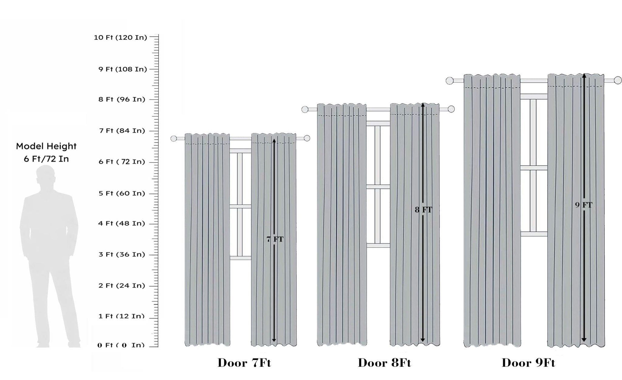 Soft Cotton Curtains For Living & Bedroom | 214 x 121 cm – Curtains on Brown Living™. SKU: SHCT-250611-B. Img 3.