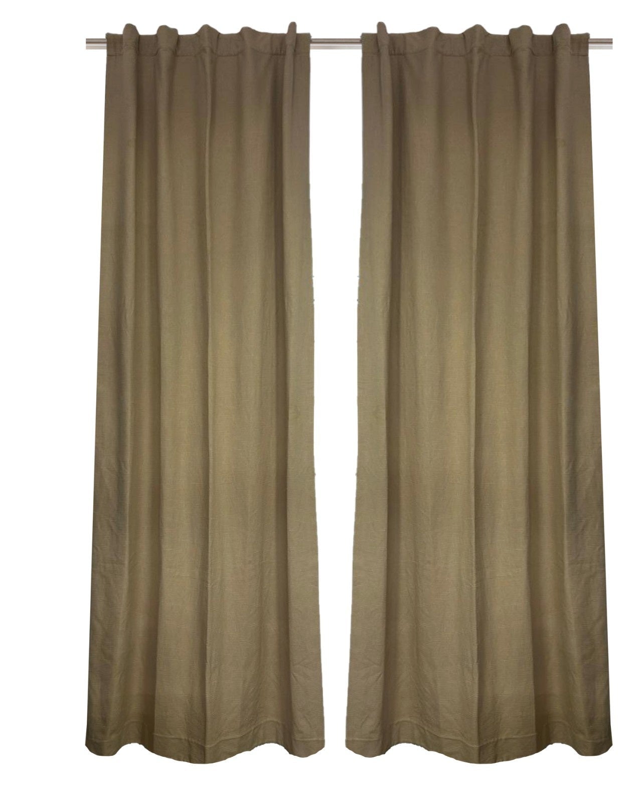 Soft Cotton Curtains For Living & Bedroom | 214 x 121 cm – Curtains on Brown Living™. SKU: SHCT-250611-B. Img 2.