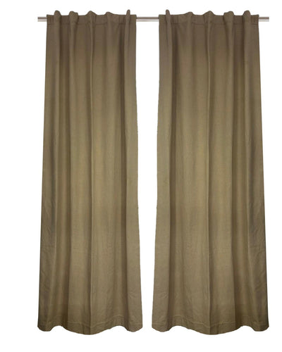 Soft Cotton Curtains For Living & Bedroom | 214 x 121 cm – Curtains on Brown Living™. SKU: SHCT-250611-B. Img 2.