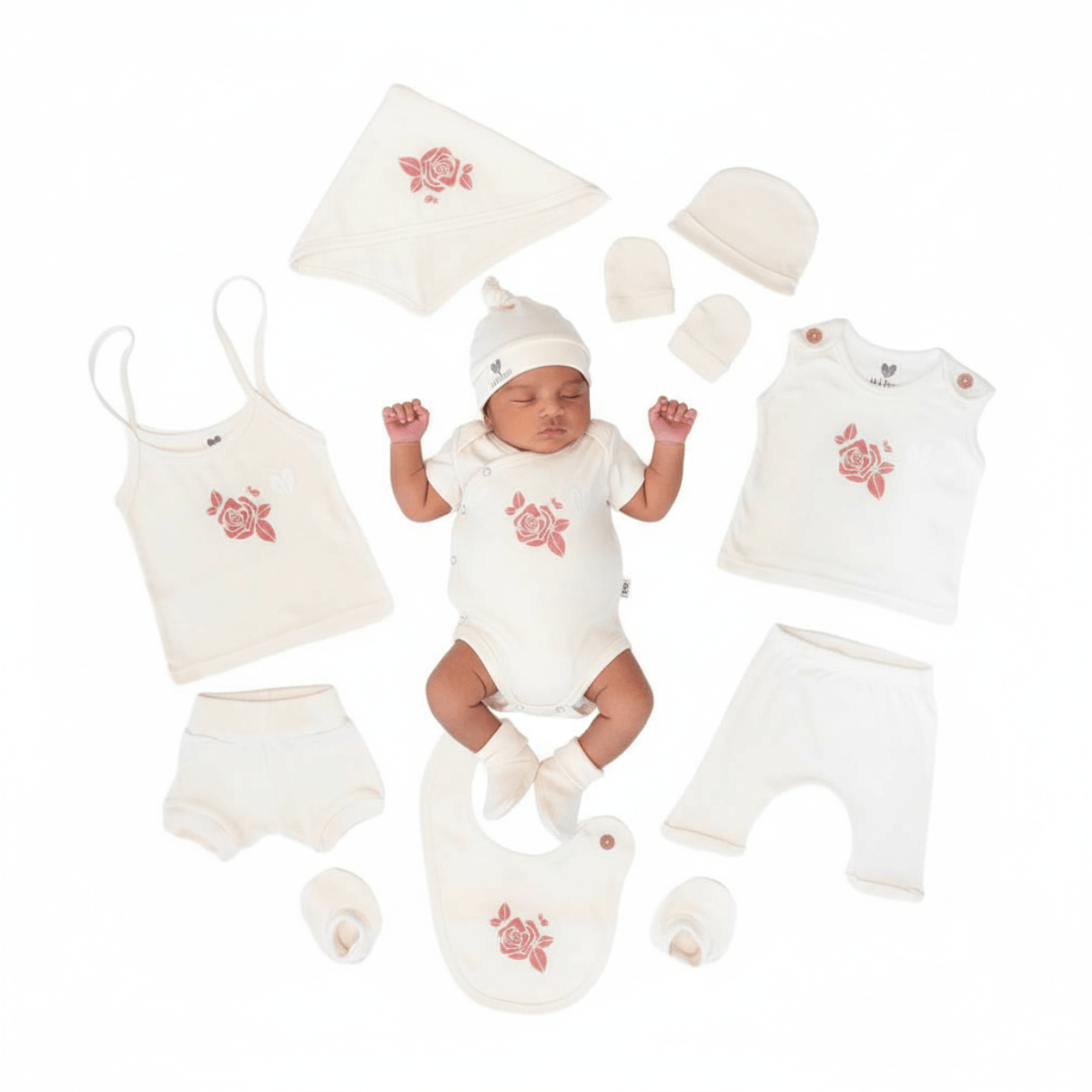 Soft Knitted Baby Wear Set of 10 – Comfortable Infant Clothing – Kids Daywear Sets on Brown Living™. SKU: 51100048 - 1. Img 4.