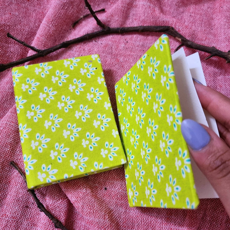 Soft Paradise - Upcycled Fabric - Pocket Diary | Verified Sustainable by Brown Living™