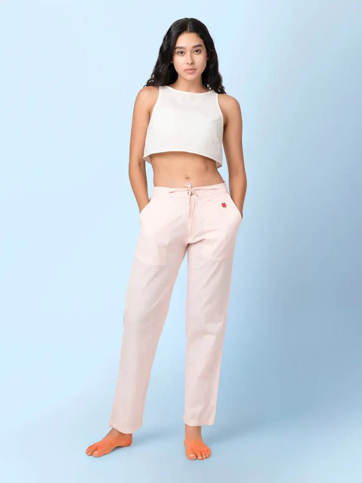 Sol - Natural Sleeveless Crop Top – Womens Top by Phuhar's available on Brown Living™. Natural Xs. SKU: pH326. Img 4.