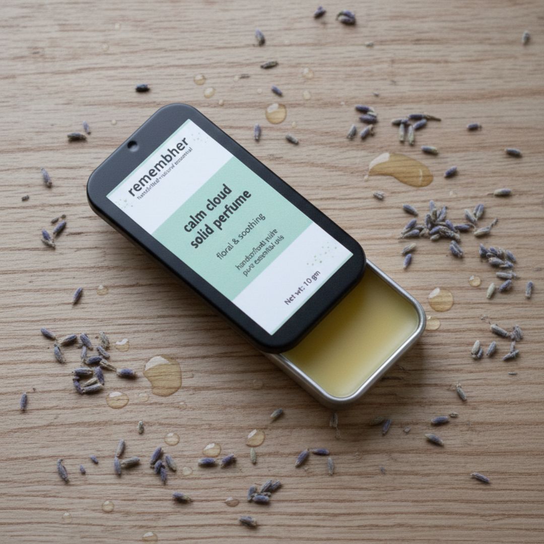 Solid Perfume | Natural Fragrance Balm with Pure Butters – Perfume on Brown Living™. SKU: SP-CC-B02. Img 2.