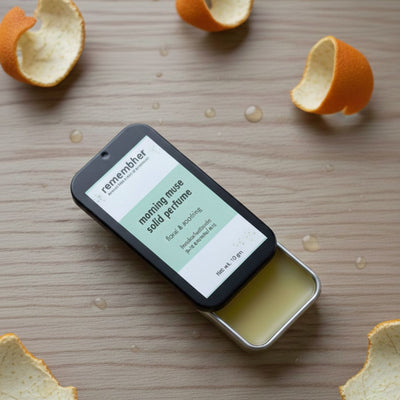 Solid Perfume | Natural Fragrance Balm with Pure Butters – Perfume on Brown Living™. SKU: SP-MM-B03. Img 4.