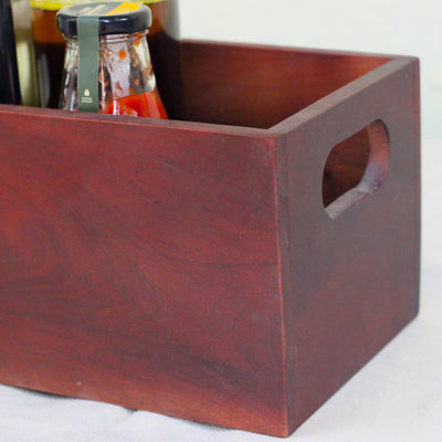 Solid Wood Aaira Oil Box & Organizer | Elegant Kitchen & Dining Table – Kitchen Organizers on Brown Living™. SKU: BL0101. Img 4.