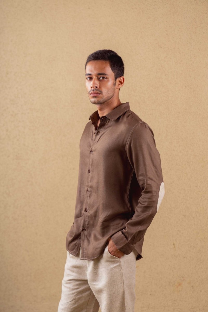 Solstice Shirt - Brown - Hemp Tencel | Verified Sustainable by Brown Living™