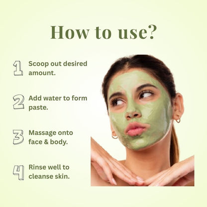 Soothe Face Mask with Green Clay & Spirulina | 30g – Face Mask by Kaura available on Brown Living™. . SKU: KI384. Img 6.