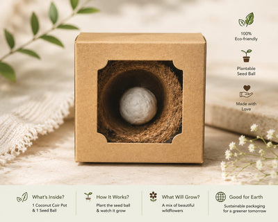 Sow & Grow Mini Planting Kit | Eco-Friendly Gardening Gift – Pots & Planters on Brown Living™. SKU: BRC-SGMPK-001. Img 3.