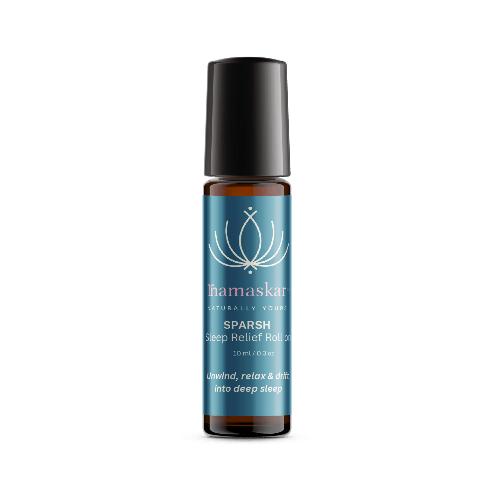 Sparsh Sleep Relief Roll On | Natural Sleep Aid | Calming Aromatherapy – Body Oil on Brown Living™. SKU: SHA-WEL-2-NAM. Img 3.