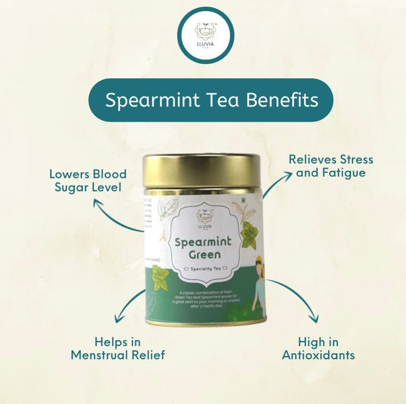 Spearmint Green Tea- Balance Hormones & Improve Digestion- 50g | Verified Sustainable Tea on Brown Living™