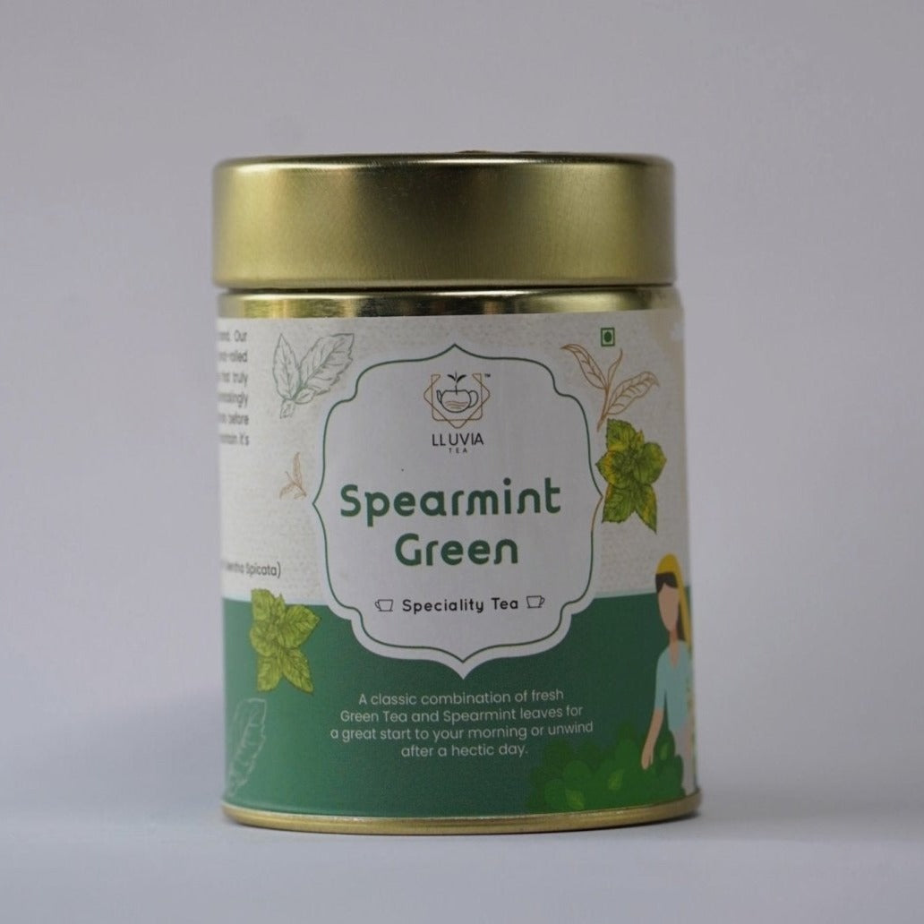 Spearmint Green Tea - Balance Hormones & Improve Digestion - 50g | Verified Sustainable by Brown Living™