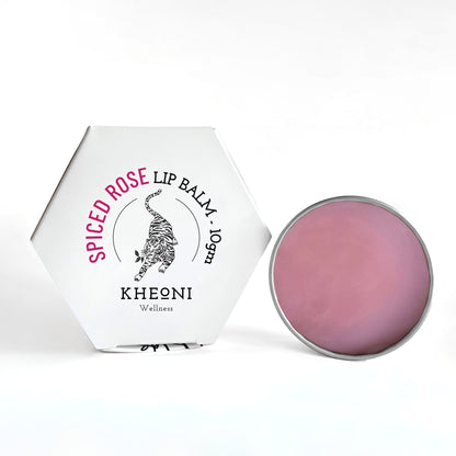 Spiced Rose Lip Balm – Nourishing Natural Lip Care – Lip Balms on Brown Living™. SKU: FFLBSR010G. Img 1.