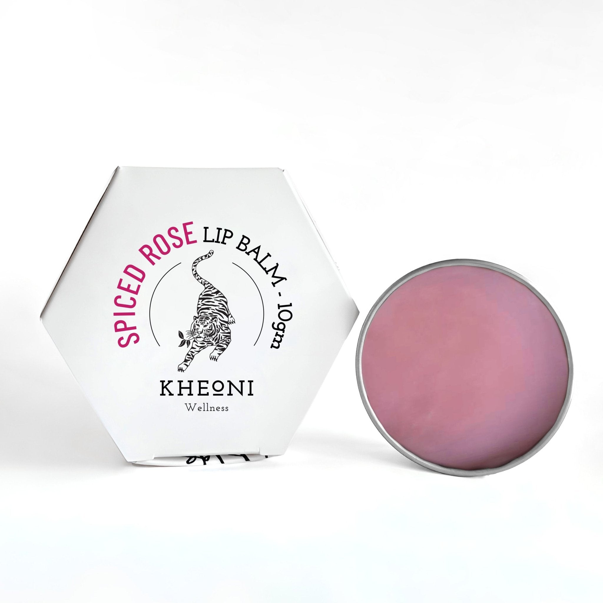 Spiced Rose Lip Balm – Nourishing Natural Lip Care – Lip Balms on Brown Living™. SKU: FFLBSR010G. Img 1.