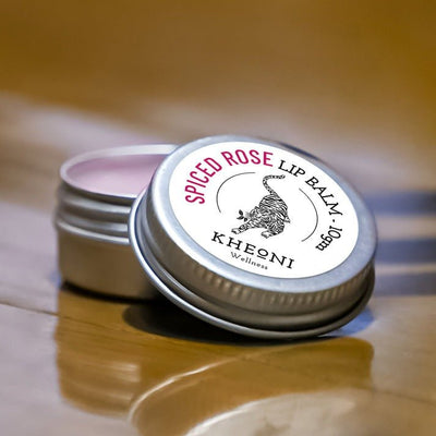 Spiced Rose Lip Balm – Nourishing Natural Lip Care – Lip Balms on Brown Living™. SKU: FFLBSR010G. Img 5.