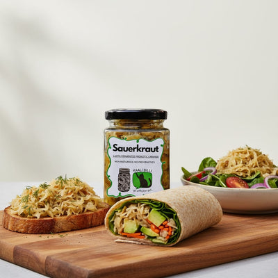 Spicy Sauerkraut 220g | Naturally Fermented Probiotic Superfood – Ready To Eat & Cook on Brown Living™. SKU: KBSK. Img 3.