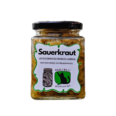 Spicy Sauerkraut 220g | Naturally Fermented Probiotic Superfood – Ready To Eat & Cook on Brown Living™. SKU: KBSK. Img 1.
