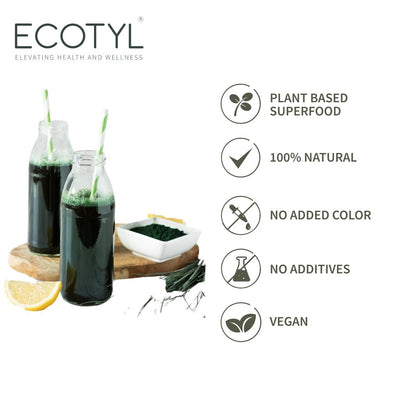 Spirulina Powder | Superfood | High Protein & Nutrients | 100g – Powder Drink Mixes by Ecotyl available on Brown Living™. . SKU: ECOTYL00039. Img 2.