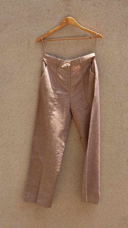 Split - Hem Cotton Trousers | Verified Sustainable by Brown Living™