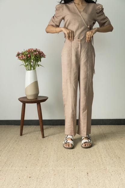 Split - Hem Cotton Trousers | Verified Sustainable by Brown Living™