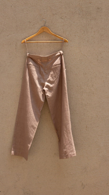 Split - Hem Cotton Trousers | Verified Sustainable by Brown Living™