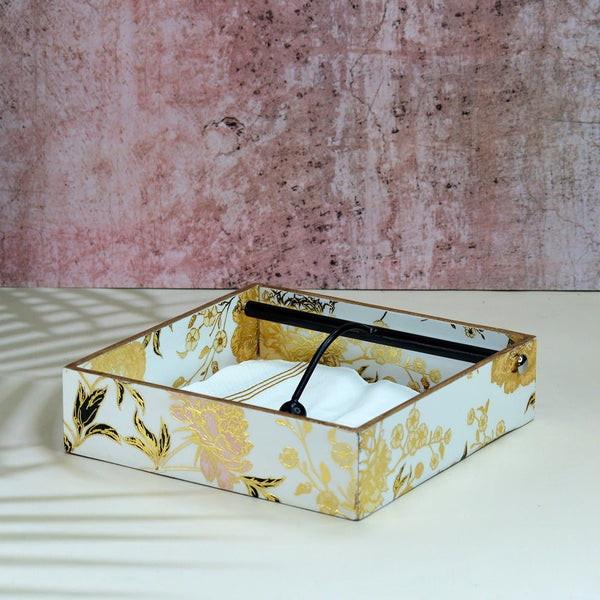 Spring Blossom MDF Tissue Holder | Verified Sustainable by Brown Living™