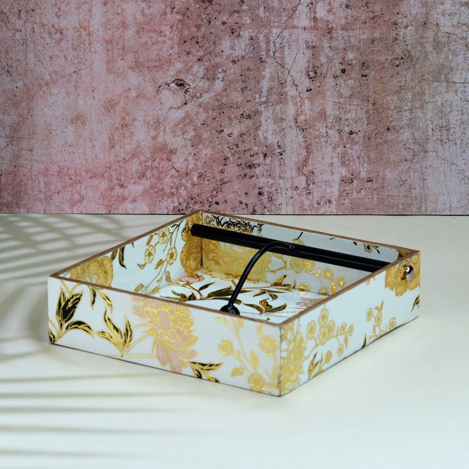 Spring Blossom MDF Tissue Holder | Verified Sustainable by Brown Living™