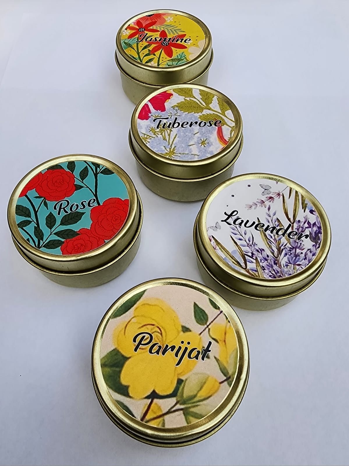 Spring Blossoms - 5 Soy Wax Tin Candles | Verified Sustainable by Brown Living™