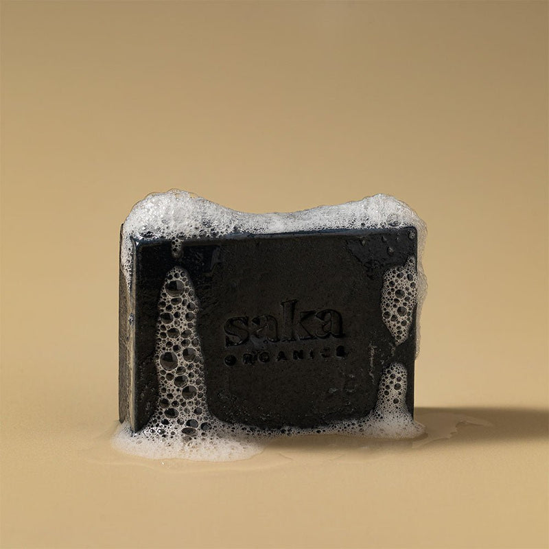 Springtime Medley | Handmade Charcoal & Mint Soap with Exfoliating Scrub (120gm) | Verified Sustainable Body Soap on Brown Living™