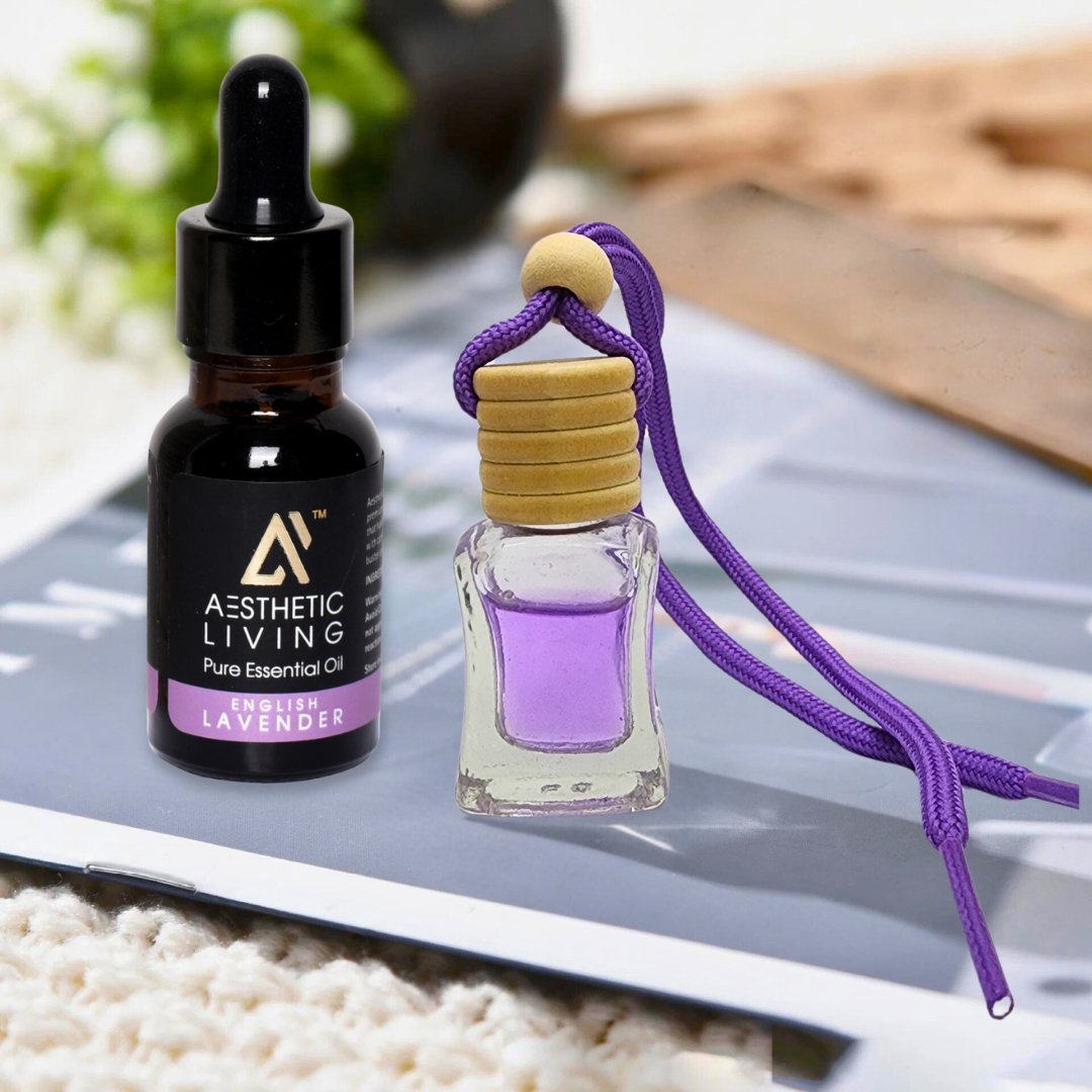 Square Car Aromatizer/Diffuser Bottle with Essential Oil | Verified Sustainable by Brown Living™