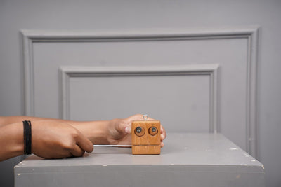 Square Measuring Tape | Compact Portable Measurement Tool – Home & Garden on Brown Living™. SKU: MTS. Img 5.