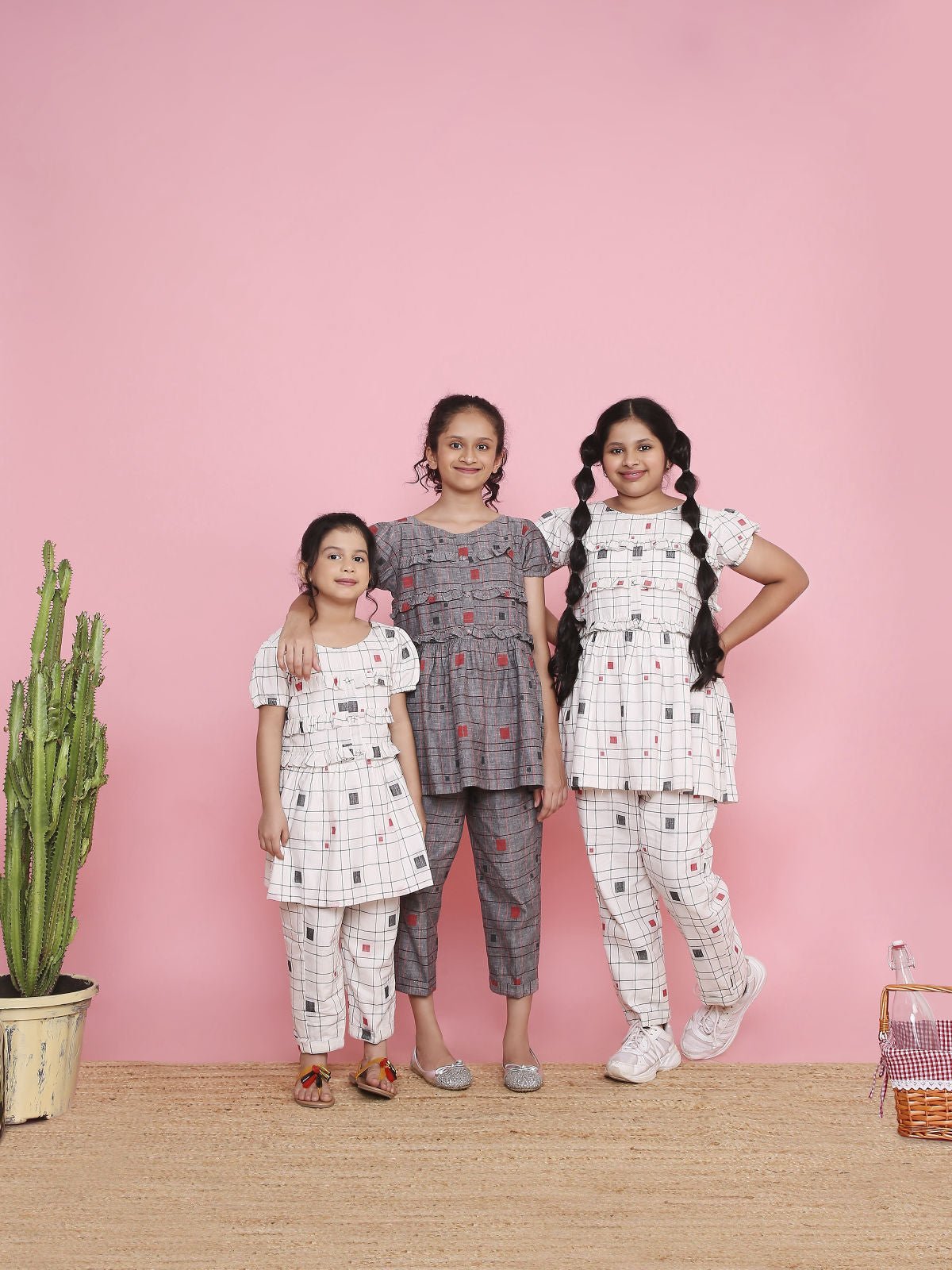 Square Symmetry Co - ord Pant Set | Modern, Stylish & Comfortable Wear – Womens Co - Ord Sets on Brown Living™. SKU: LB05-01-01. Img 5.