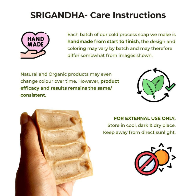 Srigandha Coconut Milk Soap + Valley of Flowers Coconut Wax Candle Saver Pack | Verified Sustainable Gift Giving on Brown Living™