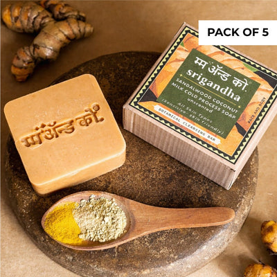 Srigandha Sandalwood Coconut Milk Cold Process Soap – Body Soap on Brown Living™. SKU: SCB501. Img 8.