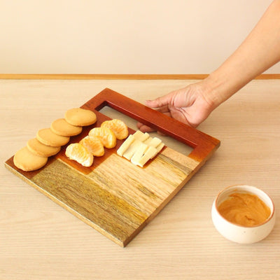 Staircase Wooden Platter – Trays & Platters on Brown Living™. SKU: SP0109. Img 1.
