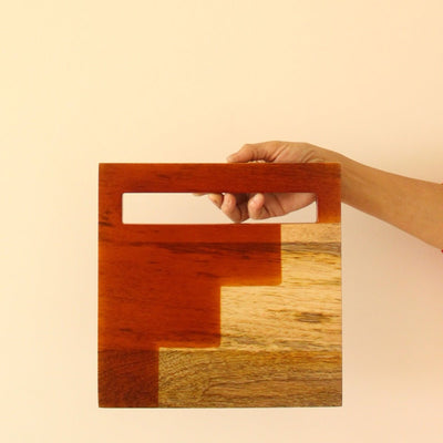 Staircase Wooden Platter – Trays & Platters on Brown Living™. SKU: SP0109. Img 2.