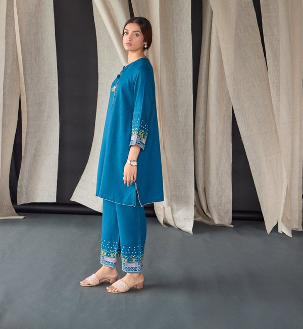 Star Blue Medley Linen Co - ord Set | Verified Sustainable by Brown Living™