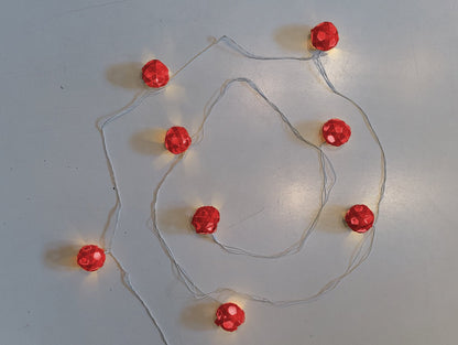 Star & Full Moon Handcrafted Bamboo String Lights – Decorative Festive – Home Decor on Brown Living™. SKU: BEDE - 732RN. Img 1.