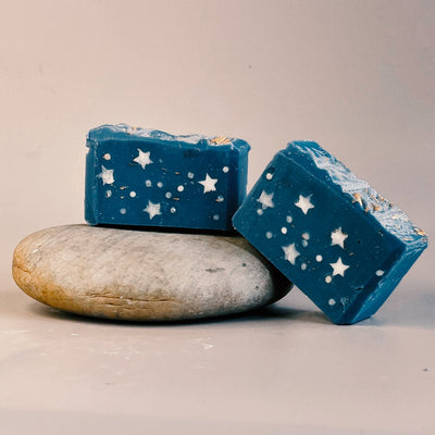 Star Gaze Cold Process Soap | Handmade Natural Skincare Bar – Body Soap on Brown Living™. SKU: LN-SG01. Img 1.