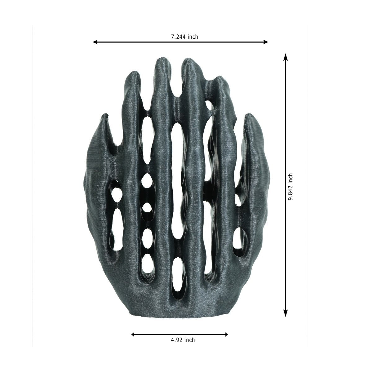 Stardust Cacti Plant - Based Twinkling Black Figurine – Home Decor on Brown Living™. SKU: STCAEDPLTKA021. Img 5.