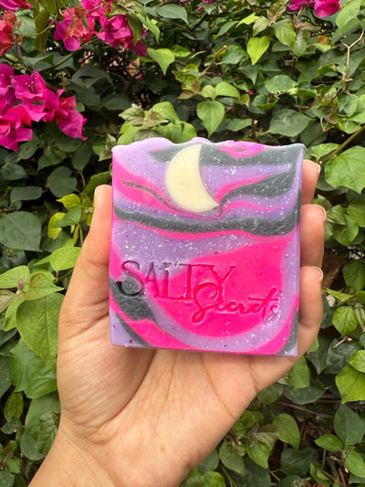 Starry Night Soap Bar - Artistic Handcrafted Bath Soap – Body Soap on Brown Living™. SKU: SS-36. Img 1.