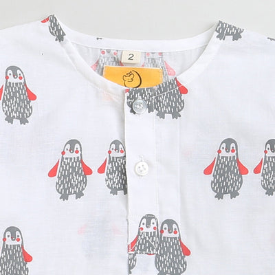 Stary Penguin - Unisex Infant Cotton Nightwear – Kids Onesies on Brown Living™. SKU: MITHIC - 0623046. Img 10.