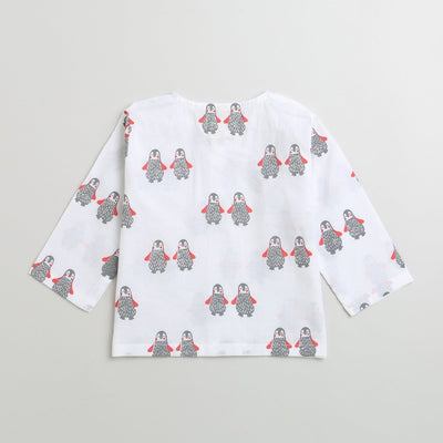 Stary Penguin - Unisex Infant Cotton Nightwear – Kids Onesies on Brown Living™. SKU: MITHIC - 0623046. Img 9.