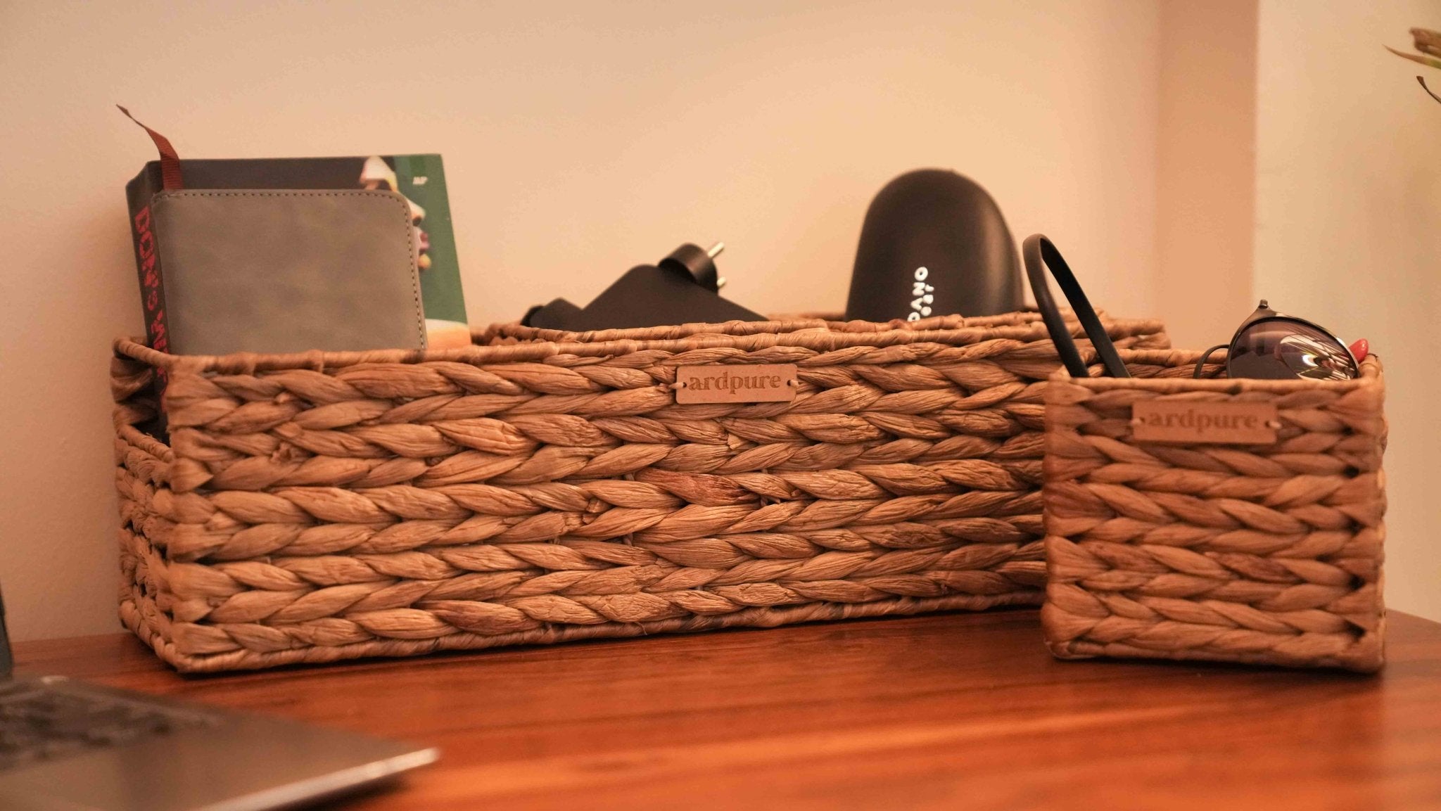 Stationery Organizer for Desk | Multi - Compartment Office Storage – Trays & Platters on Brown Living™. SKU: 209SW. Img 5.