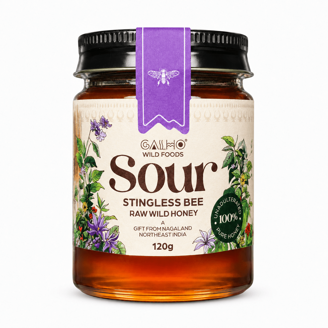 Stingless Bee Honey 120g | Raw Natural Honey – Honey & Syrups on Brown Living™. SKU: GSB120g. Img 1.
