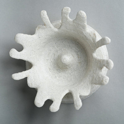 Stone Splash Plant - Based Marble White Bowl – Home Decor on Brown Living™. SKU: STSPEDPLMWA039. Img 2.
