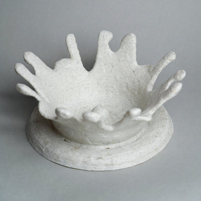 Stone Splash Plant - Based Marble White Bowl – Home Decor on Brown Living™. SKU: STSPEDPLMWA039. Img 3.