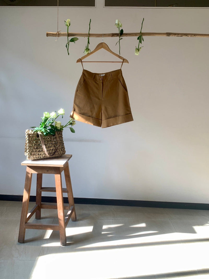 Straight - Leg Hemp Cotton Shorts | Verified Sustainable by Brown Living™