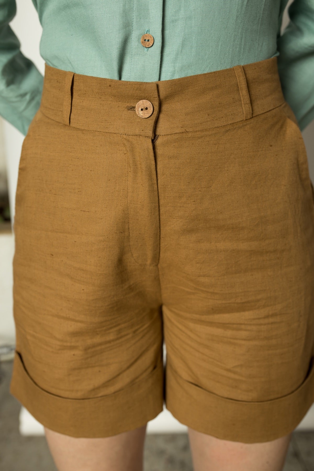 Straight - Leg Hemp Cotton Shorts | Verified Sustainable by Brown Living™